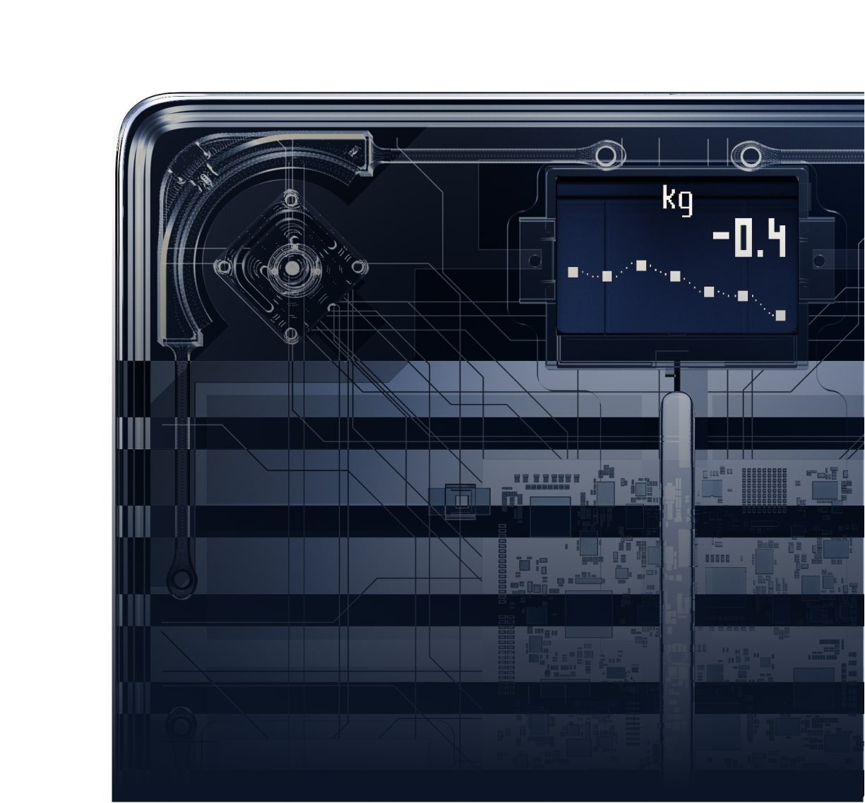 WITHINGS Báscula inteligente negra Body Scan con ECG, medición de la  composición corporal, el peso, edad vascular, grasa visceral, frecuencia  cardíaca y salud neurológica, compatible IOS/Android : : Salud y  cuidado personal