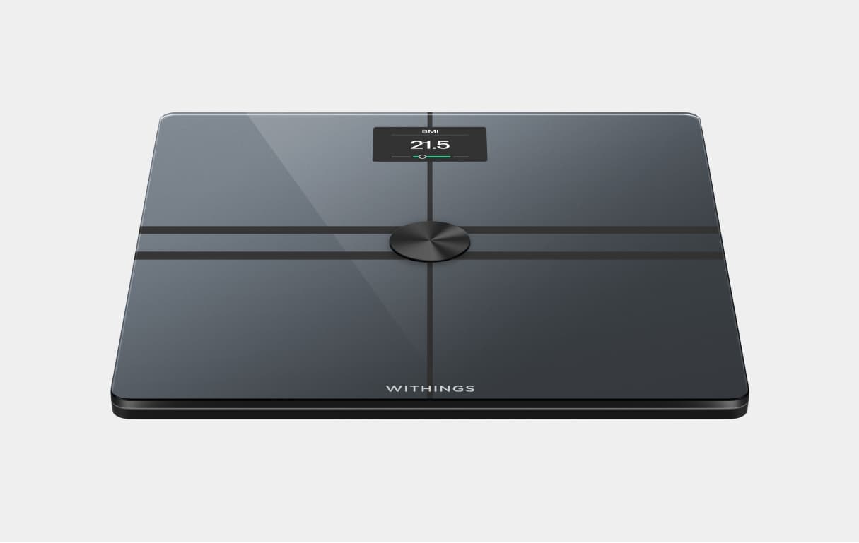 Withings Complete Body Composition Analysis Wi-Fi Smart Scale with LCD  Color Screen - Black