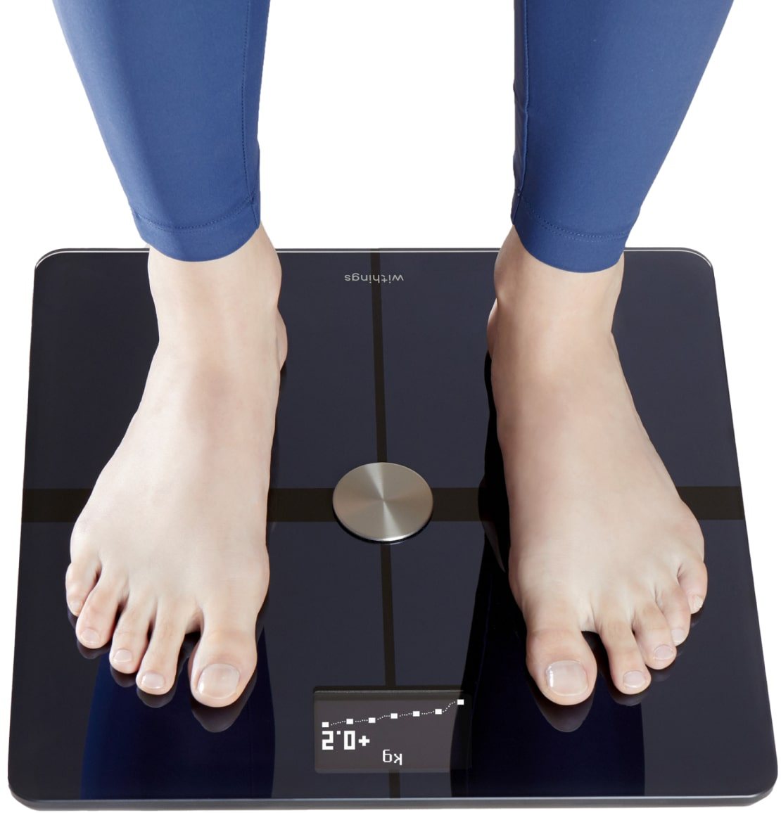 Withings Body+ - Digital Wi-Fi Smart Bathroom Scale in Black, 398 lb  Capacity 