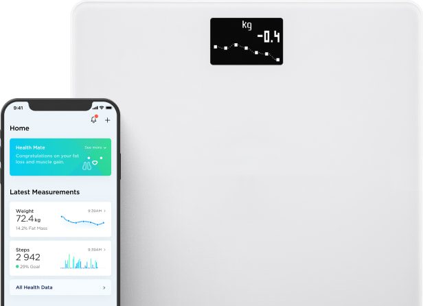 Withings - Body Weight & BMI Wi-Fi Smart Scale - White