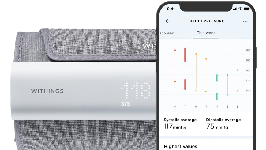 Wi-Fi Smart Blood Pressure Monitor - Withings BPM Connect