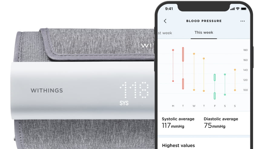 BPM Connect | Monitor de presión arterial inteligente con Wi-Fi