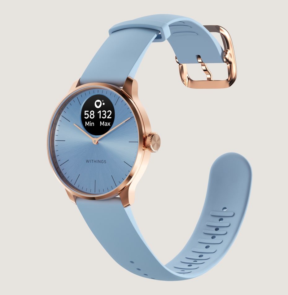 Withings Montre Connectée ScanWatch Light Étanche Autonomie 30