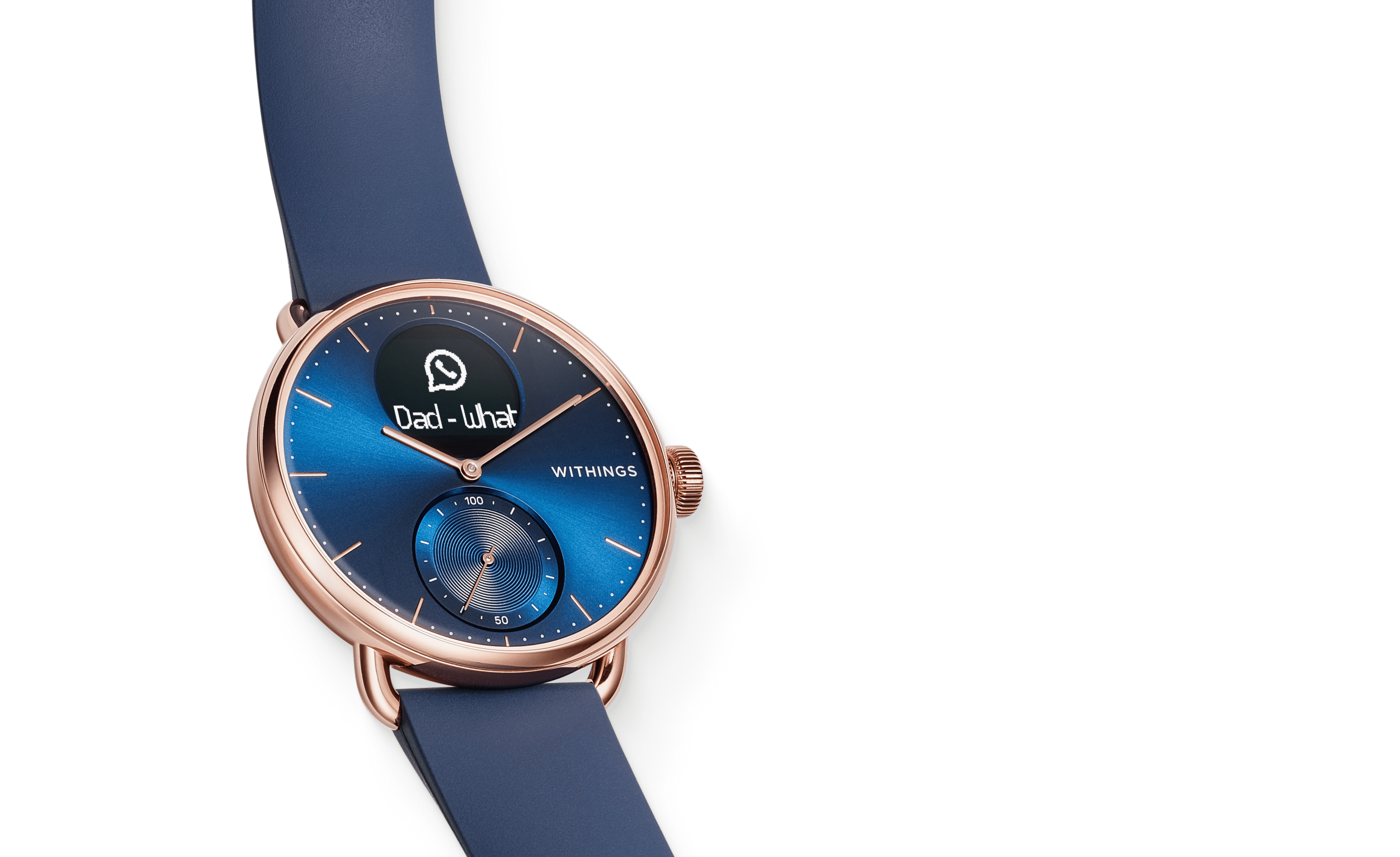 Withings ScanWatch Rose Gold Blue