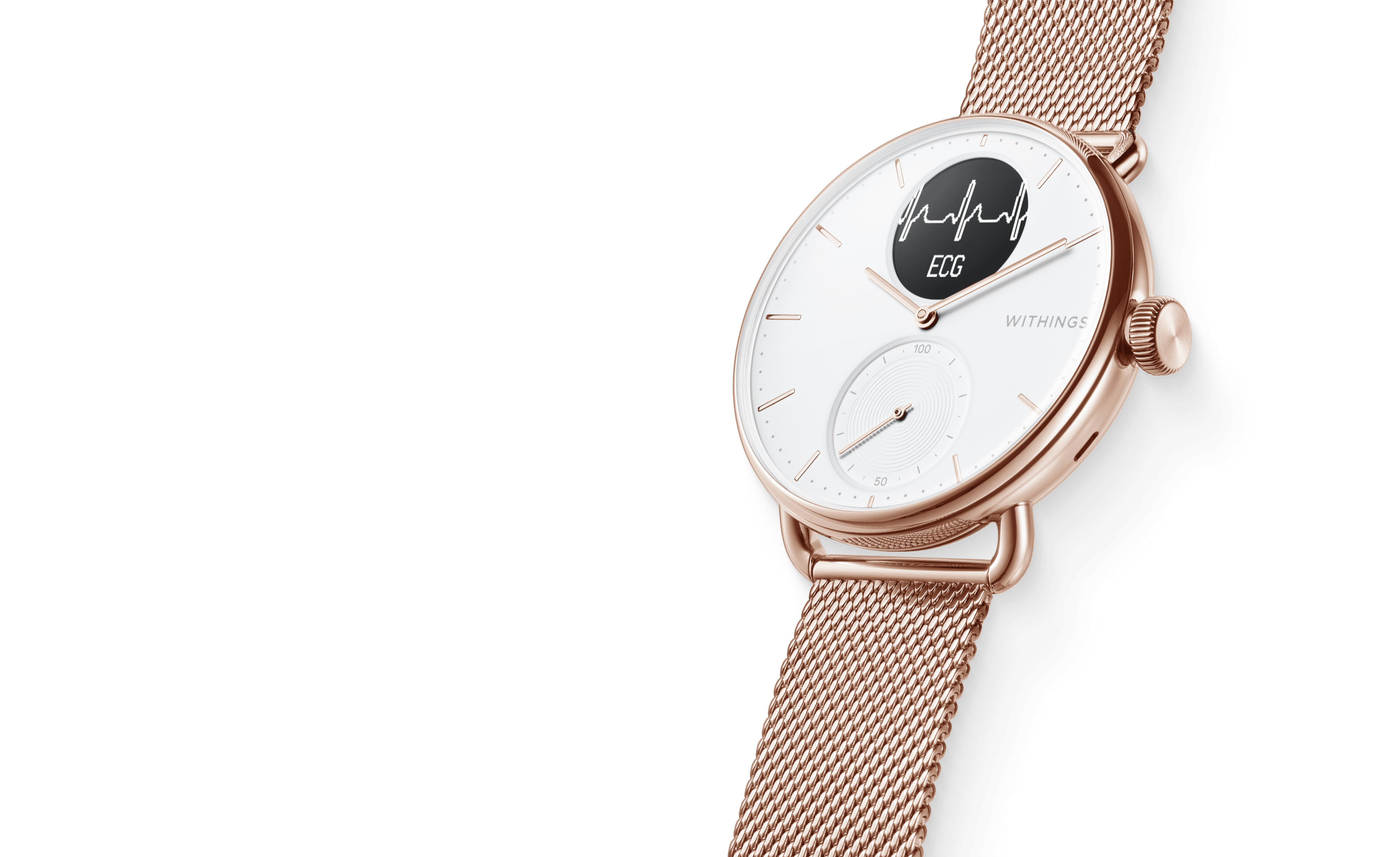 Hybrid Smartwatch with ECG, Heart Rate & Oximeter ScanWatch Withings